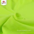 Tela de jersey de algodón de punto de poliéster verde personalizado